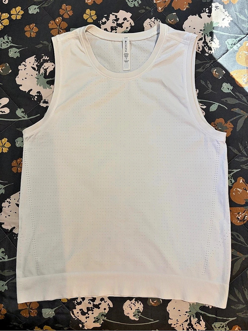 Athleta In Motion Seamless Tank Women's White Tank Top Medium